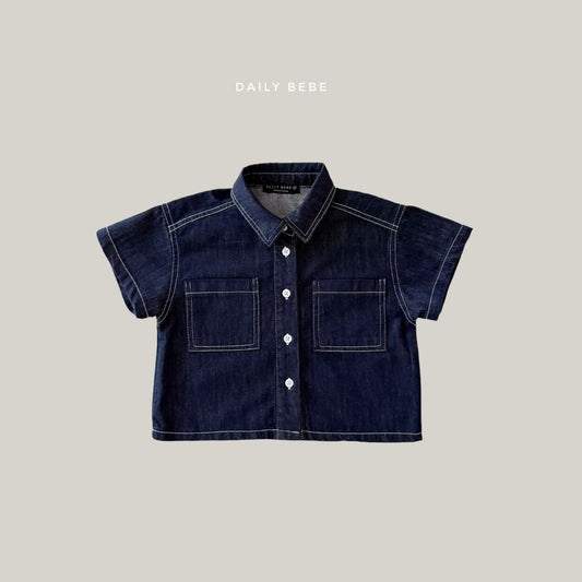 Dailybebe 牛仔車線襯衫 (75-140cm)