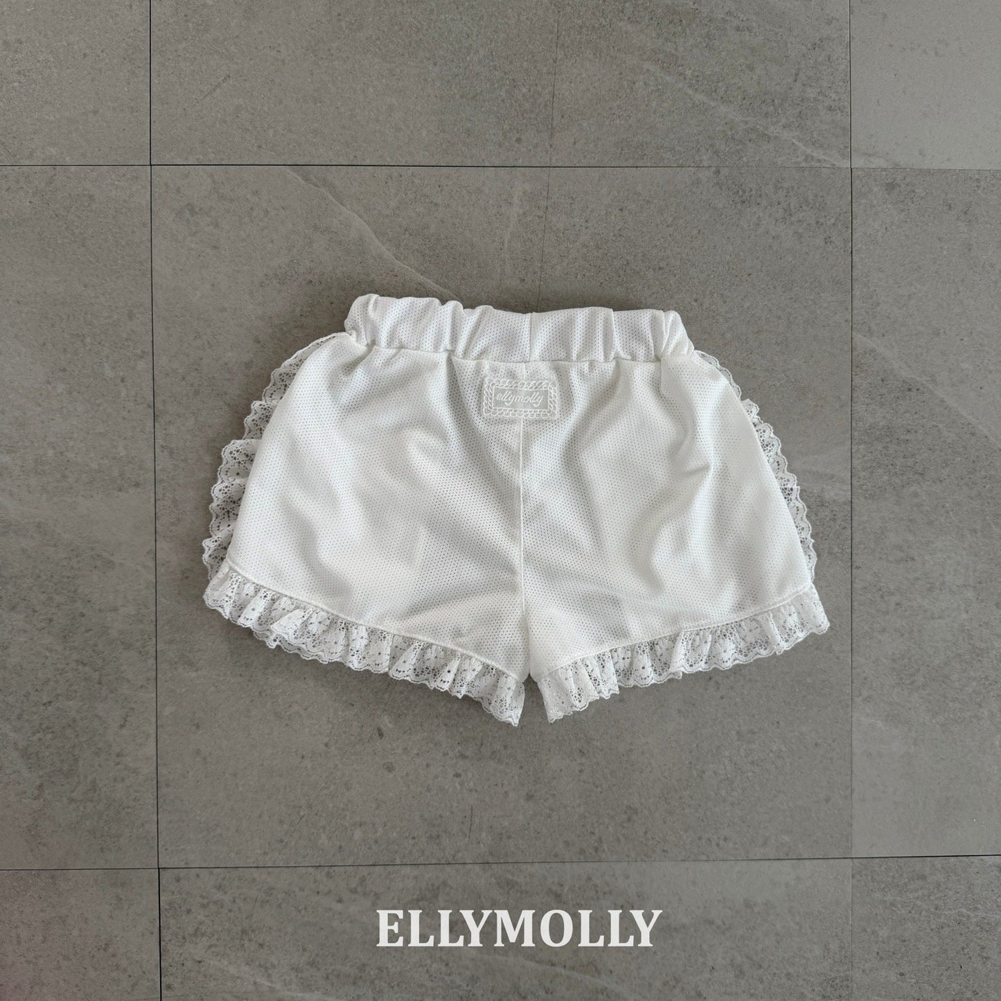 ELLYMOLLY mesh frill shorts (90-145cm)