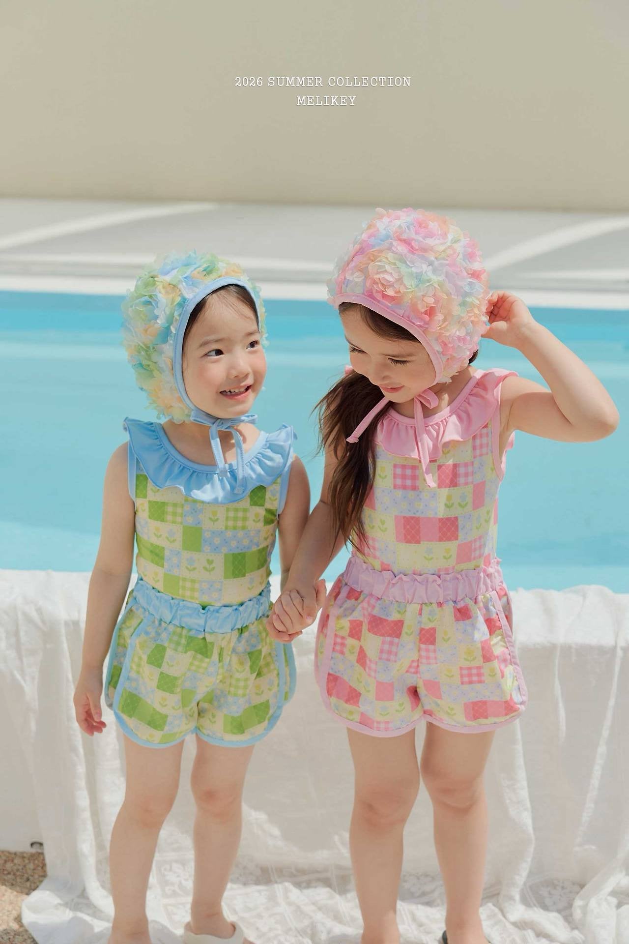 melikey color pop swim cap