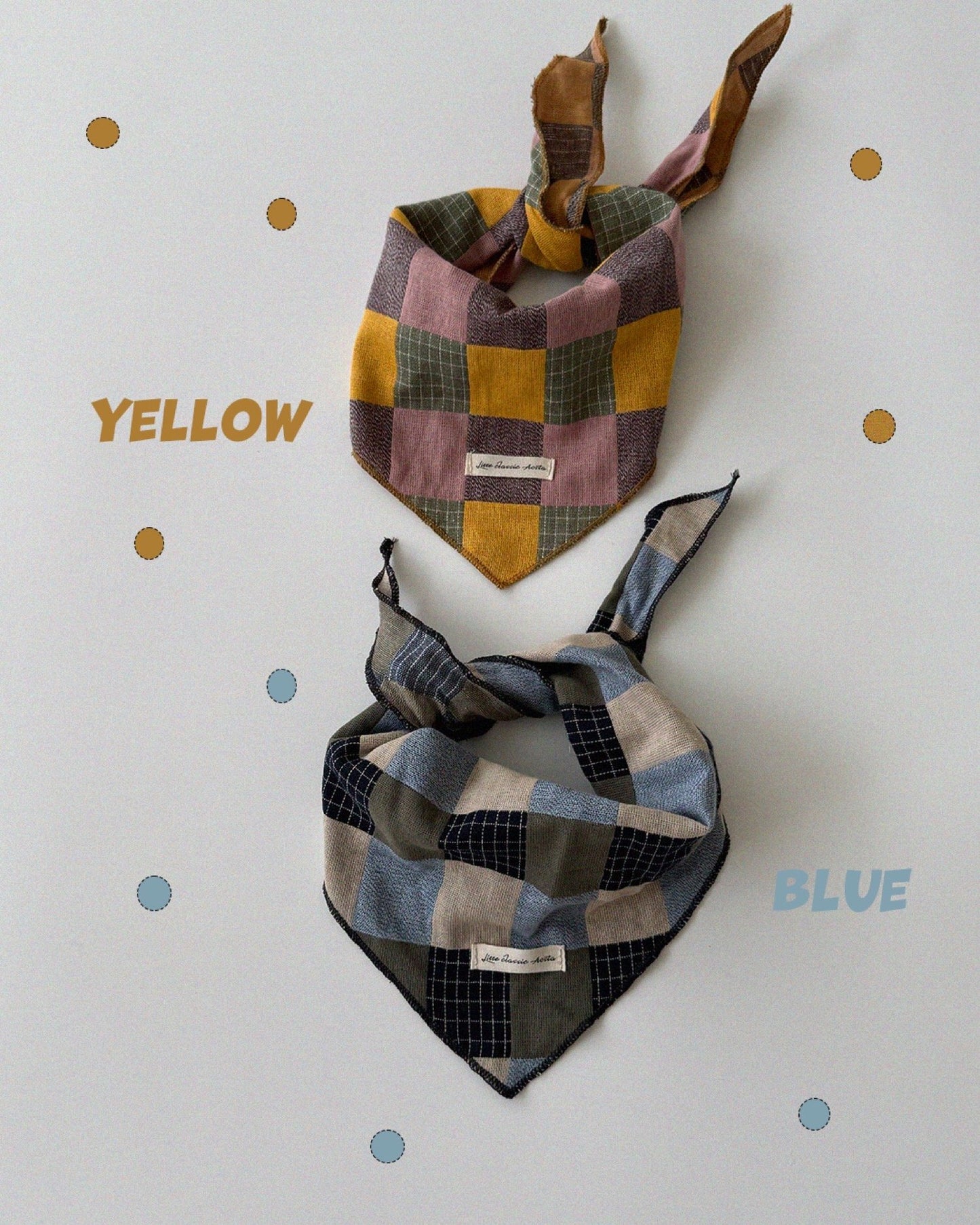 Aosta patchwork scarf