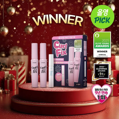 Etude curl fix 24小時持久防水定型睫毛膏｜1+1兩支裝+送睫毛卸除液🫧￼