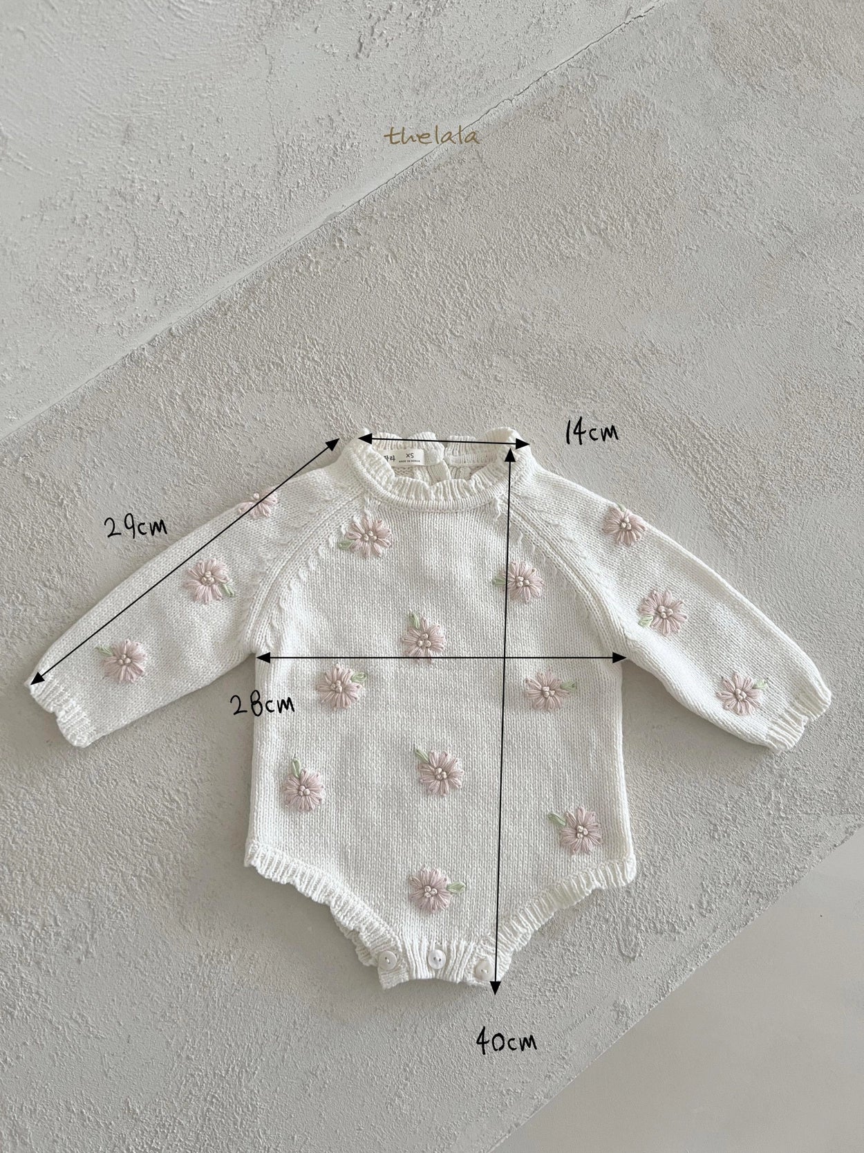 Lala Pink flower suit (3-18m)