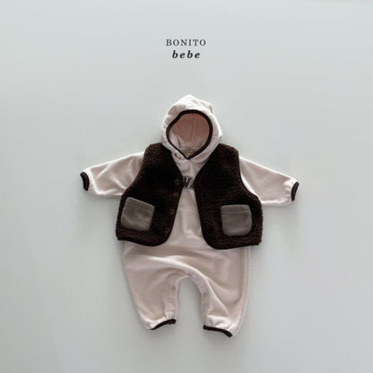 Bonito always hooded rompers (3-18m)