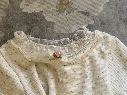 aiai small flower lace tee (95-140cm)