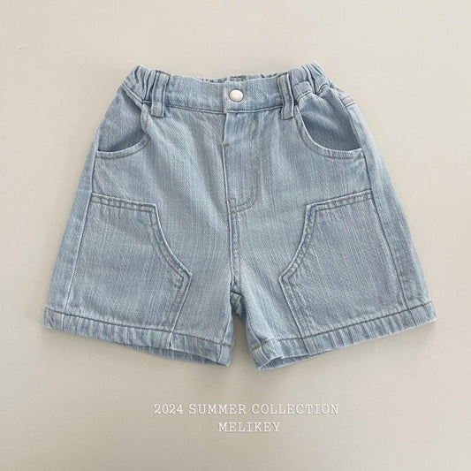 Melikey 造型牛仔短褲 (kids 85-135cm)