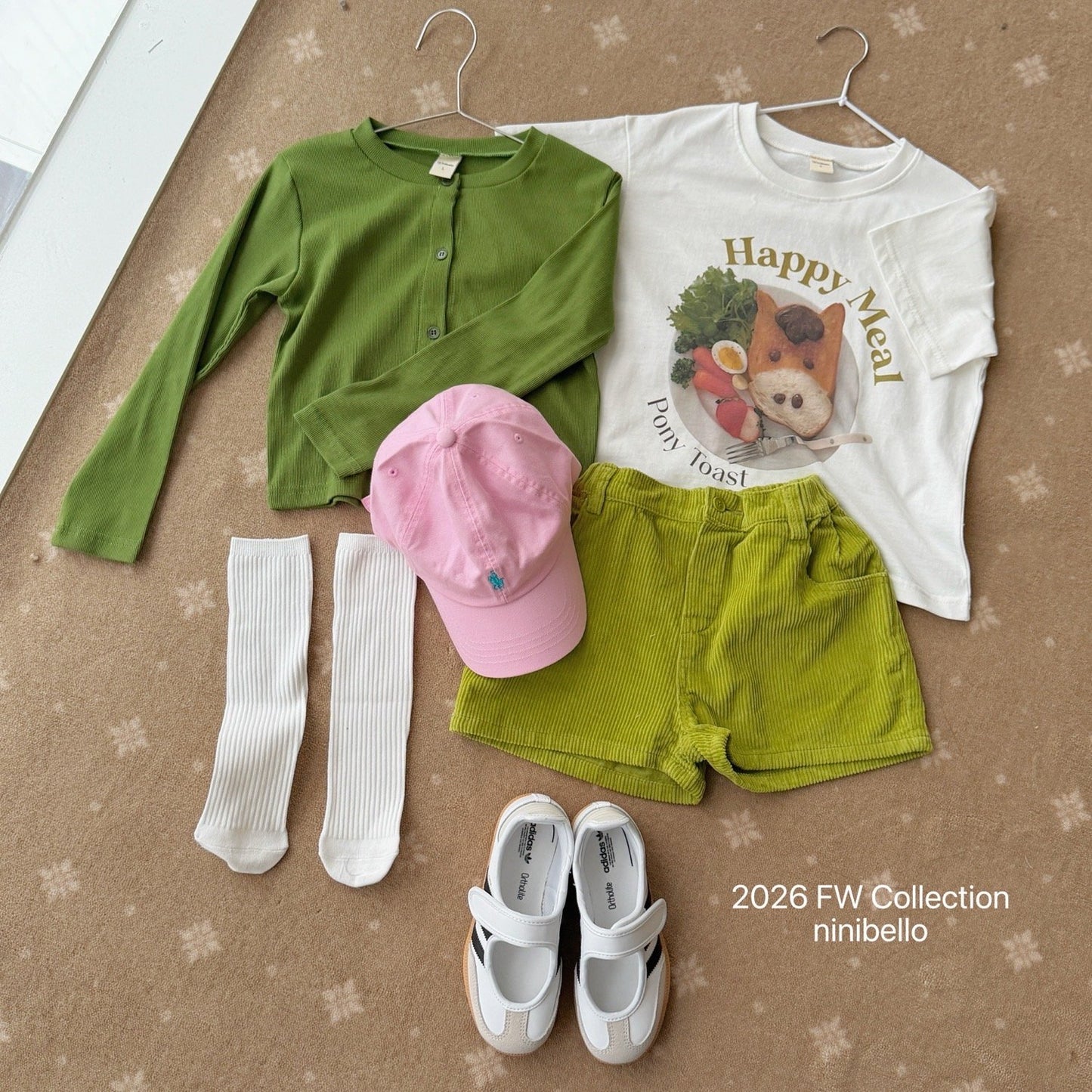 ninibello peekaboo corduroy pants (80-130cm)