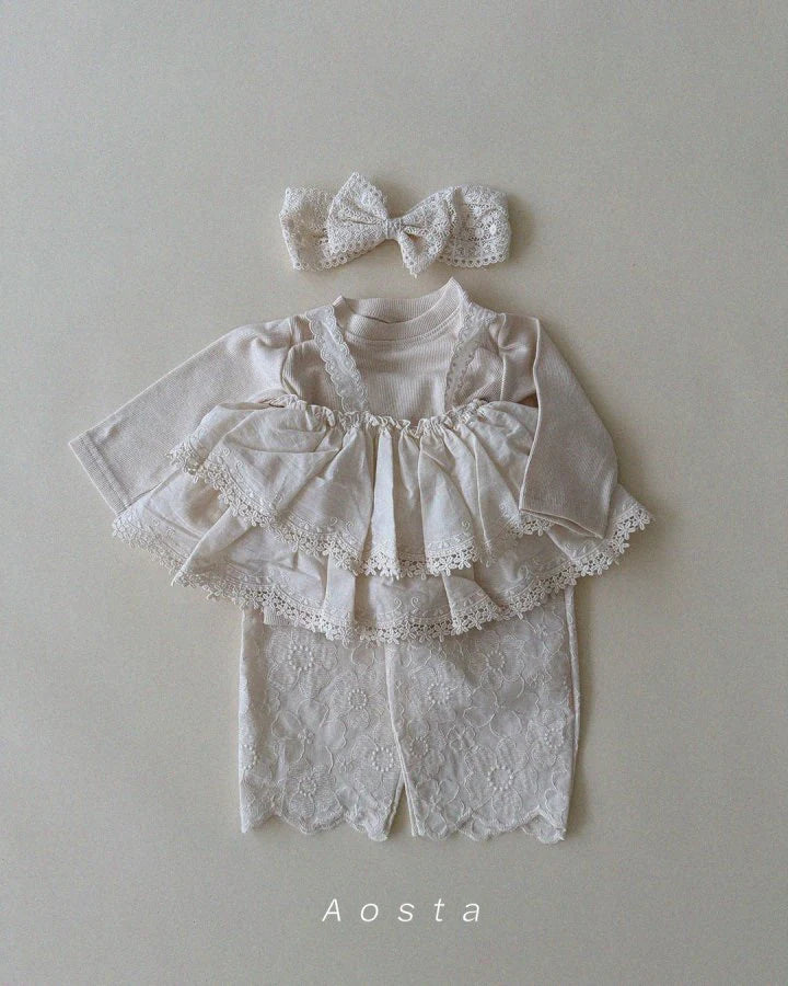 Aosta Lace Tiered Blouse