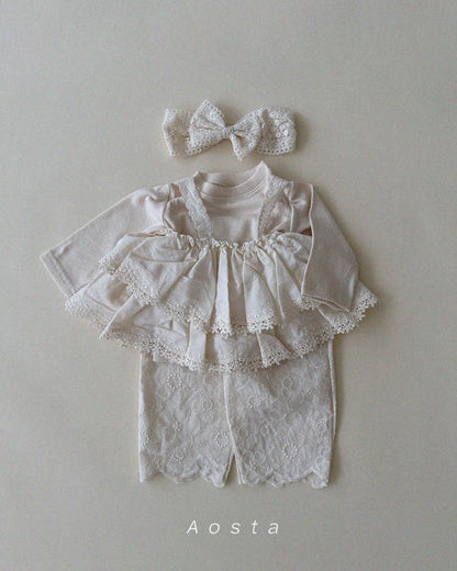 Aosta Lace Tiered Blouse