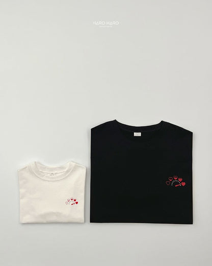 HAROHARO heart hop tee (85-140cm)