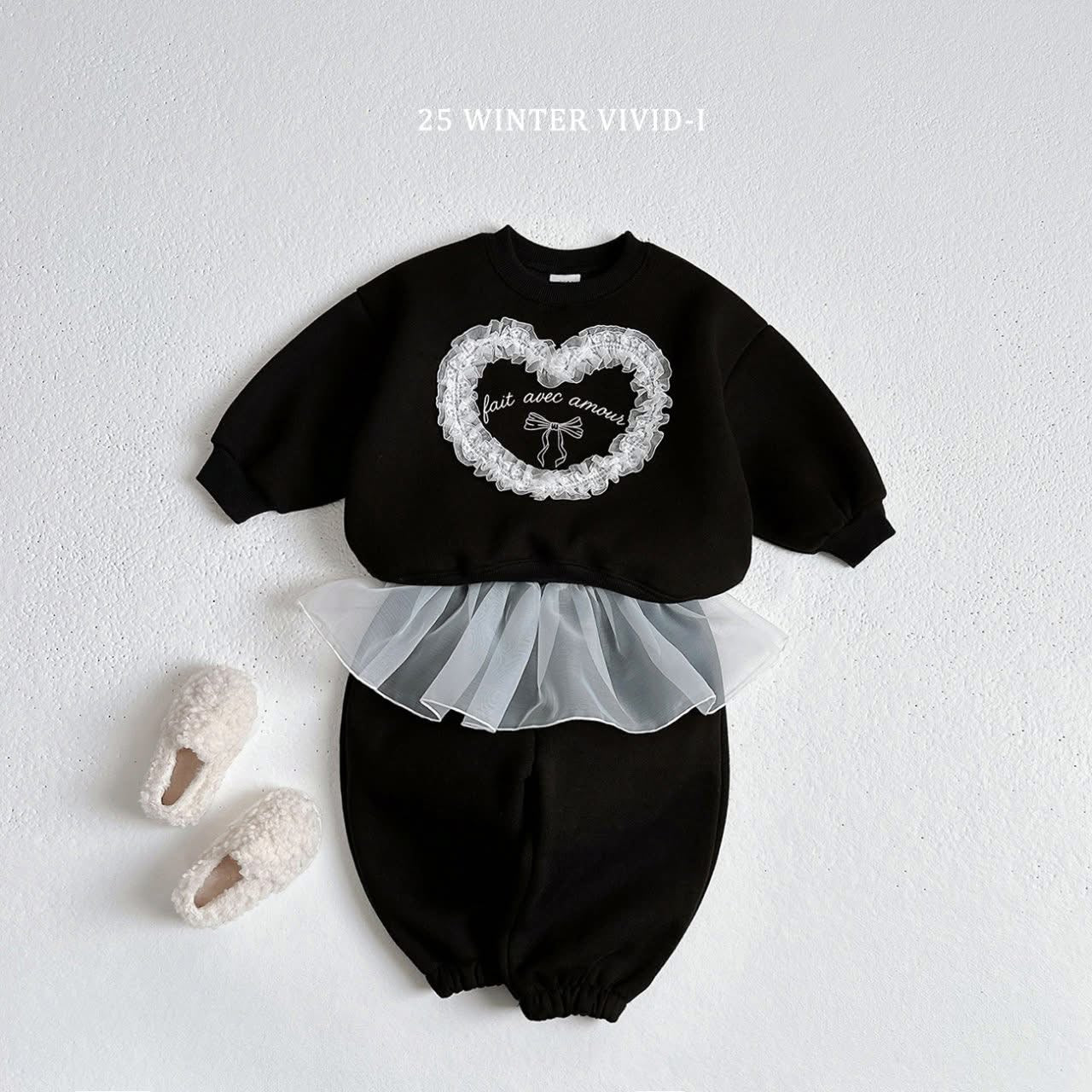 Vivid 蕾絲愛心上衣 (75-135cm)