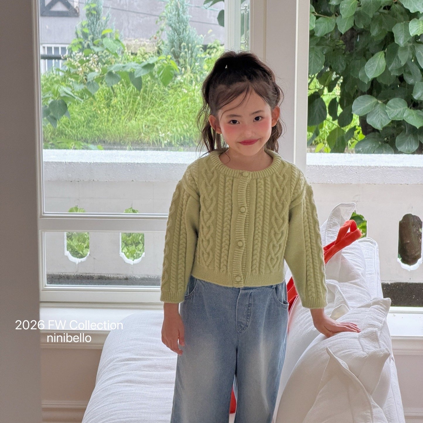 ninibello mob knit cardigan (90-125cm)