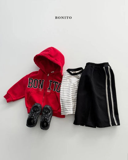Bonito Half & Half Bonito Hood Zip-Up (bebe & kids & adult )