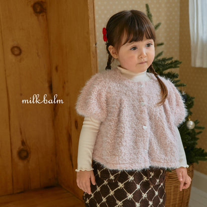 milkbalm boucle cardigan (75-125cm)