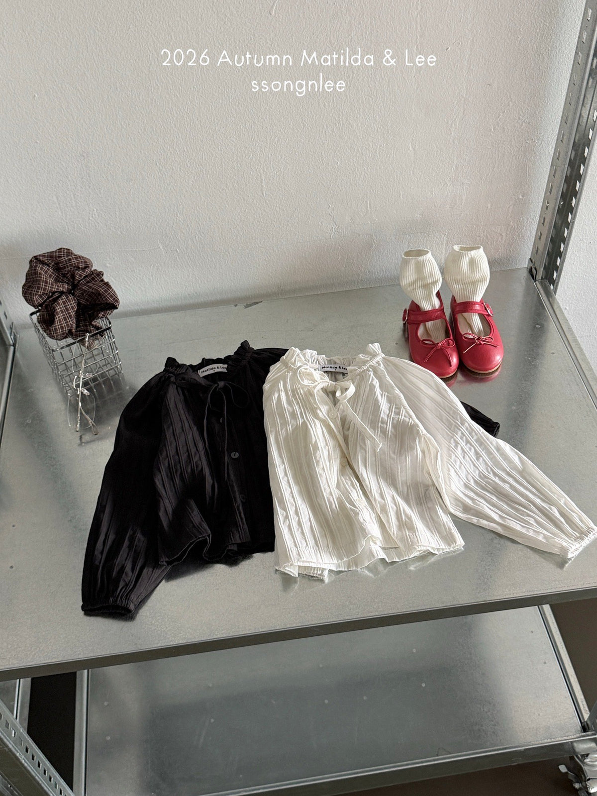matilda&lee pintuck shirring blouse (85-165cm)
