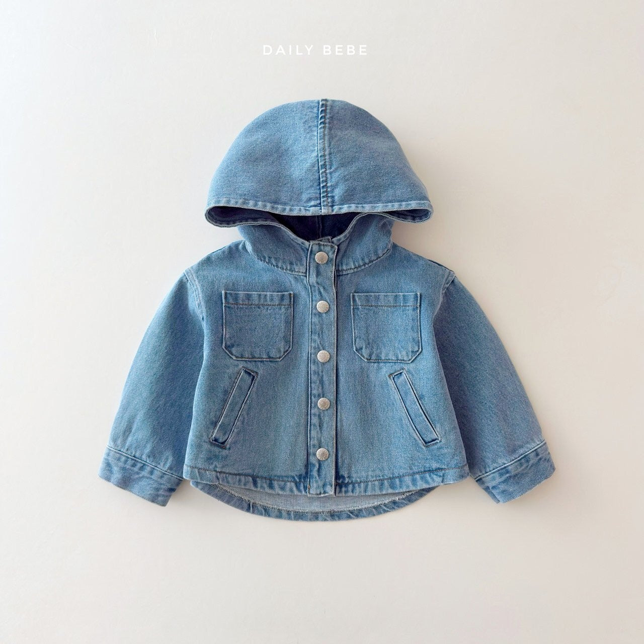 DAILYBEBE hoodie denim jacket (75-145cm)