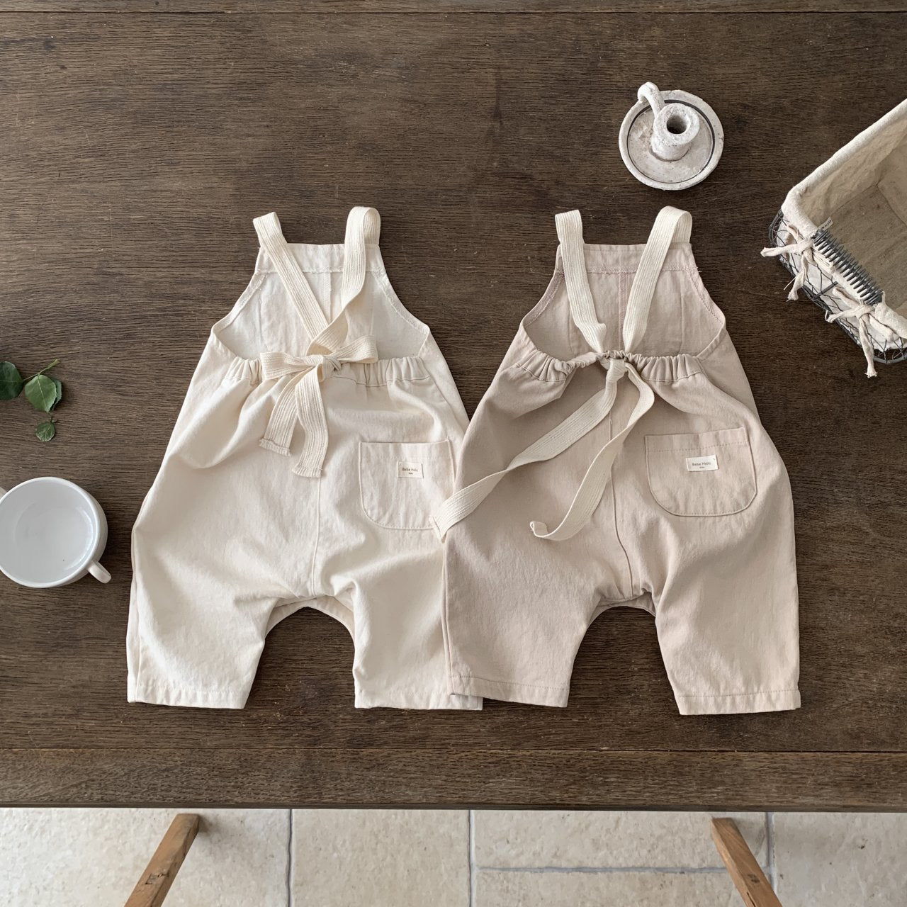 bebeholic tape suspender suit (Bebe 6-18m)