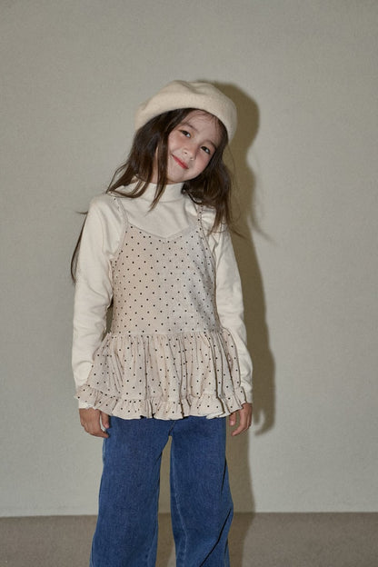 momoann dot dress (90-125cm)