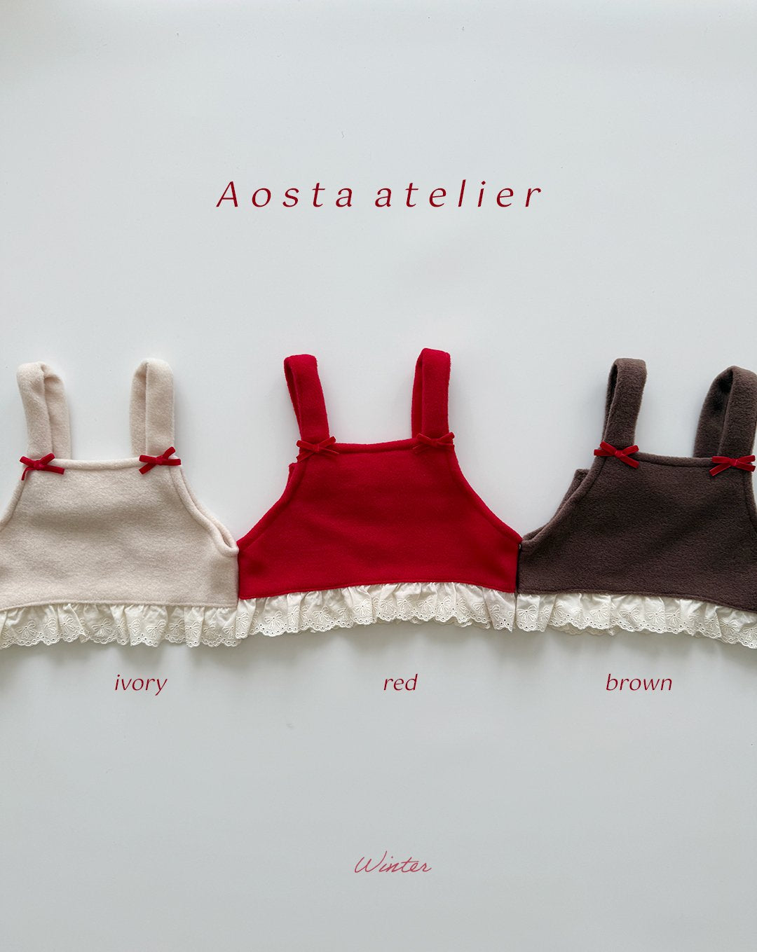 Aosta winter ribbon vest (~70-115cm)
