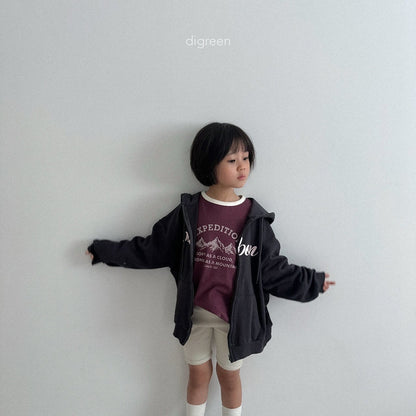 digreen bonbon hood zip-up (90-130cm)