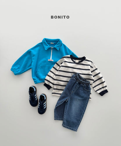 bonito collar half zip-up (~80-140cm)
