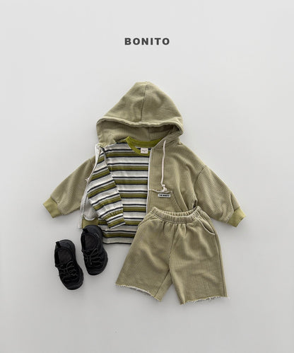 bonito track st shibori tee (~80-140cm)