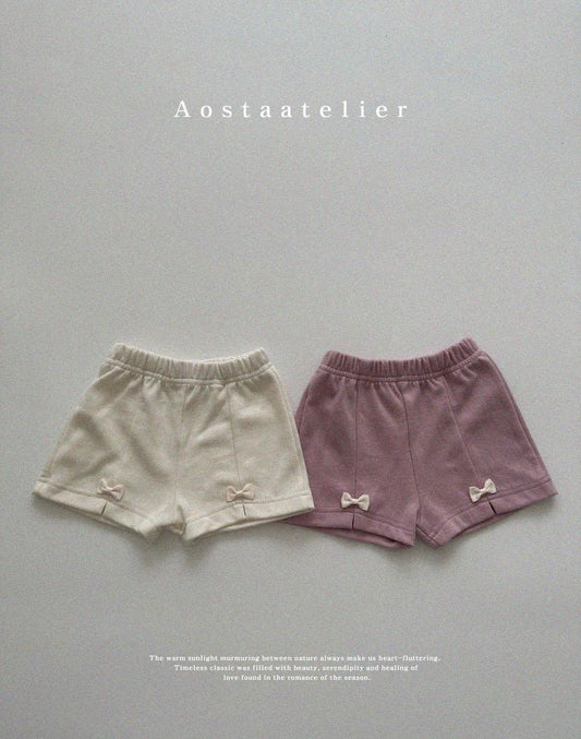Aosta 線條蝴蝶結短褲 (Bebe & kids ~70-115cm)