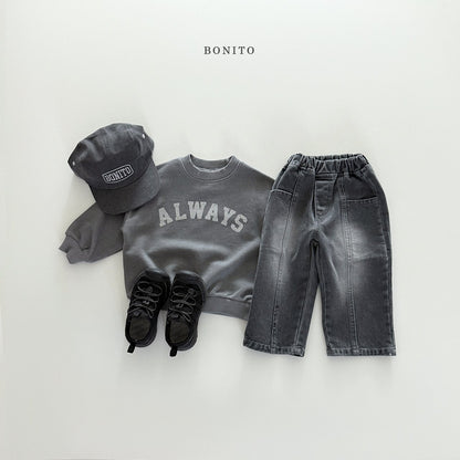 bonito incision brush denim pants (~80-140cm)