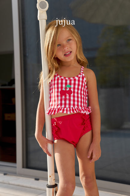 jujua cherry swimwear hat set (80-120cm)