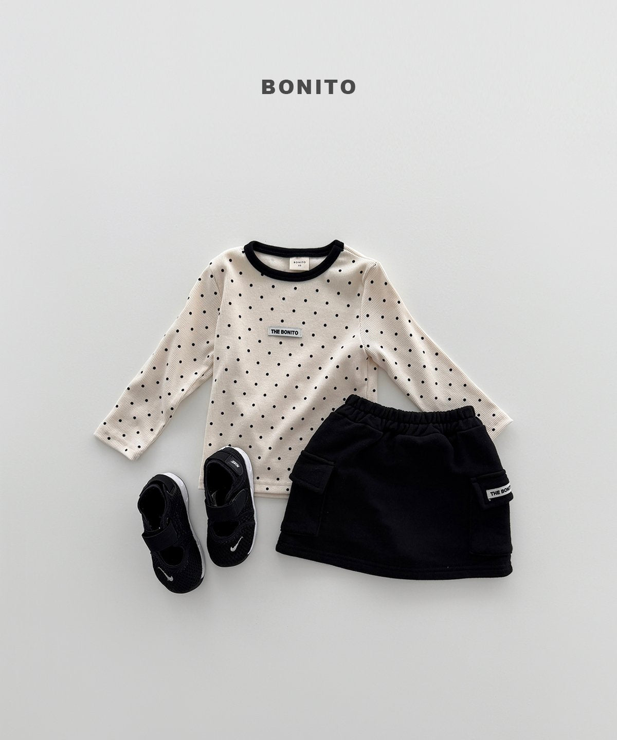 bonito series rib tee (~80-140cm)