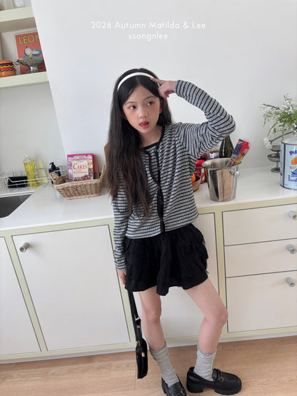matilda&lee wrap stripe cardigan set (85-165cm)