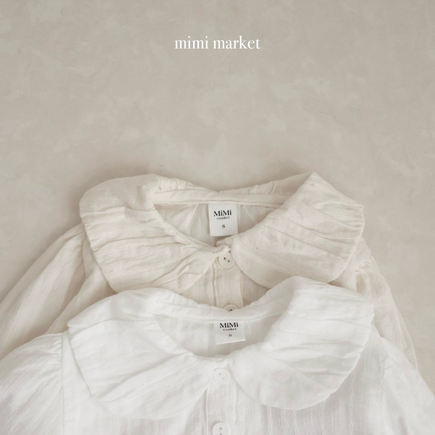 mimi market volume collar blouse (75-90cm)