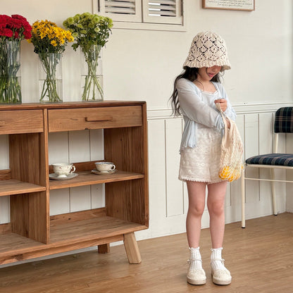 ninibello sherbet sleeveless cardigan set (80-130cm)
