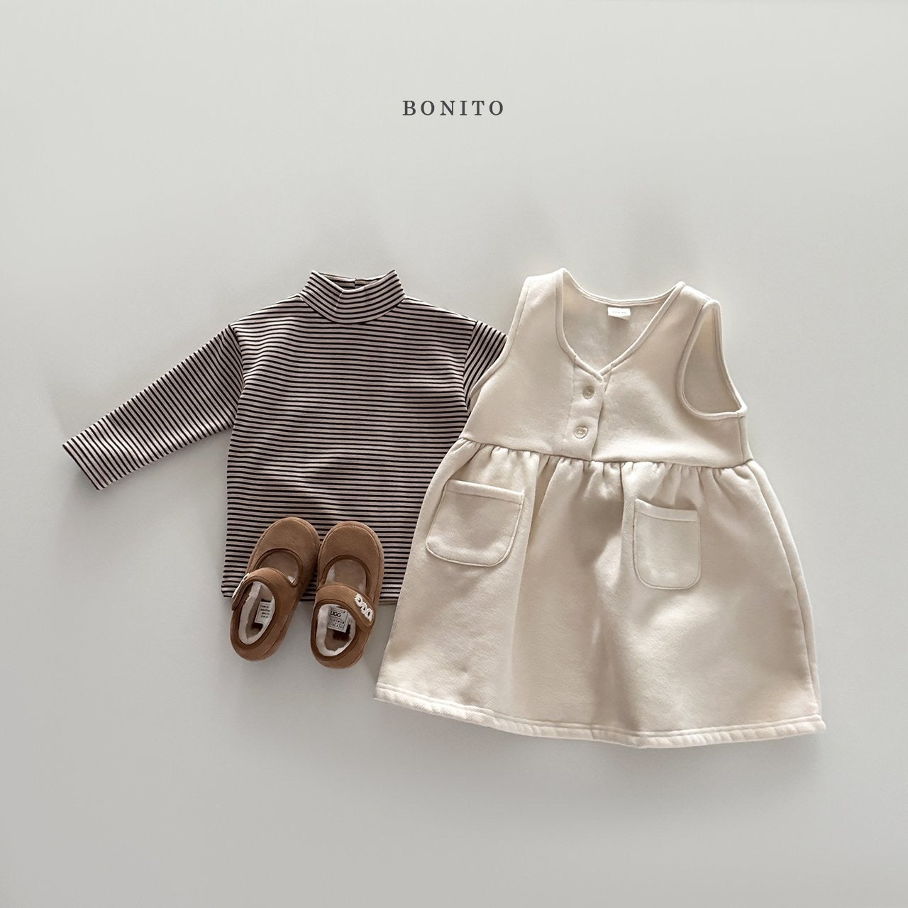 Bonito sheepskin one-piece (~80-140cm)