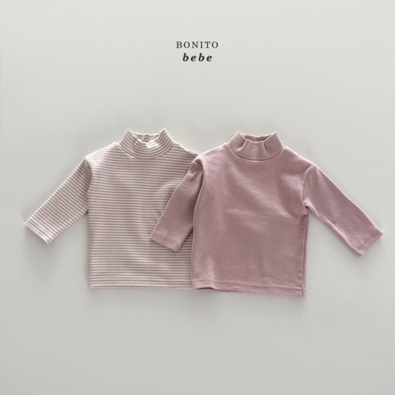 Bonito 1+1 mock neck polar T (3-18m)
