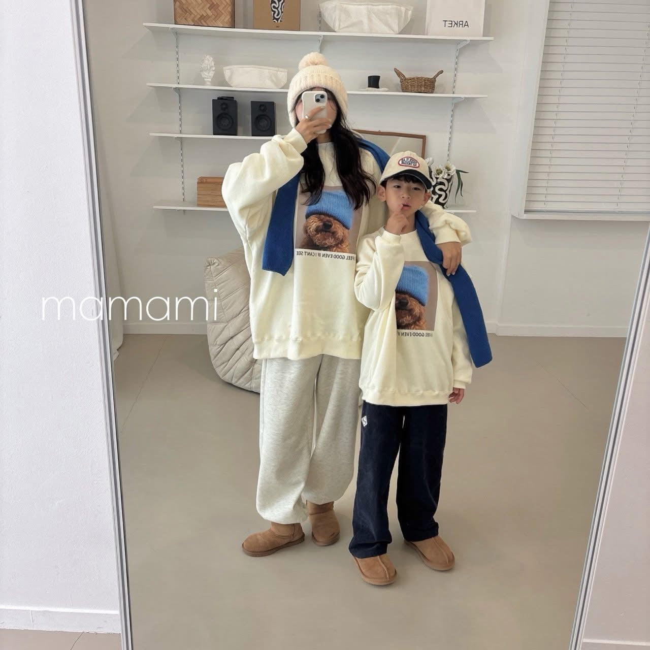 Mamami 可愛狗狗親子款上衣 (kids & mom)