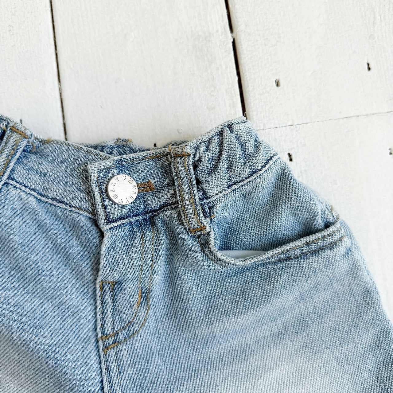 ELLYMOLLY denim flap pocket pants (90-145cm)