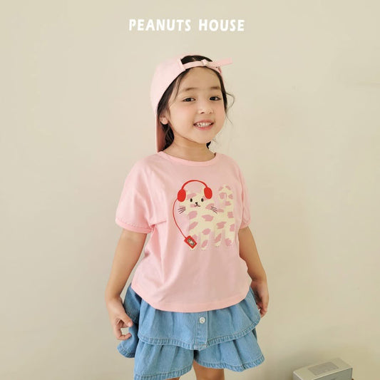 Peanuts 貓咪聽音樂上衣 (85-140cm)