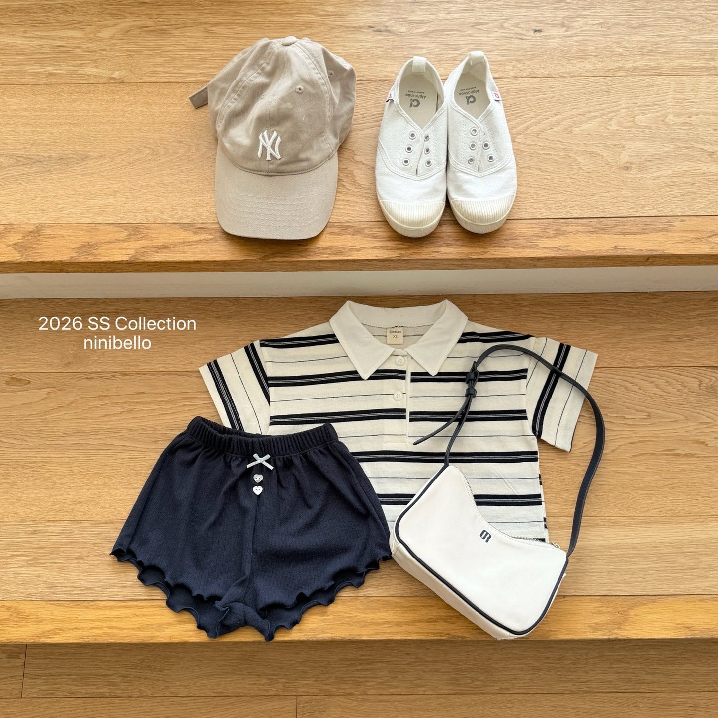 ninibello pocky collar tee (80-130cm)
