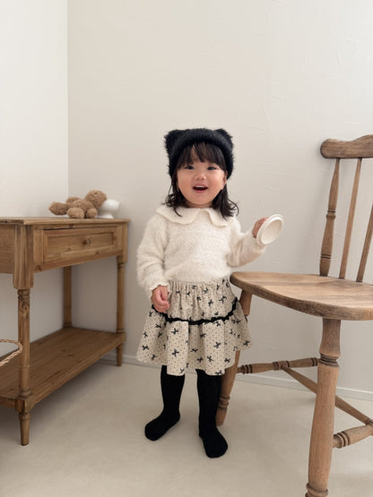 mimi market angora collar tee (70-85cm)