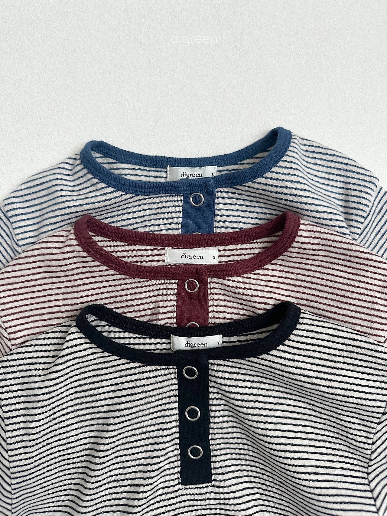 digreen henley neck alety tee (85-130cm)