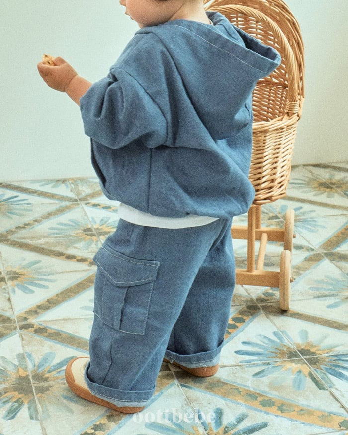 oottbebe stitch hood anorak (75-120cm)