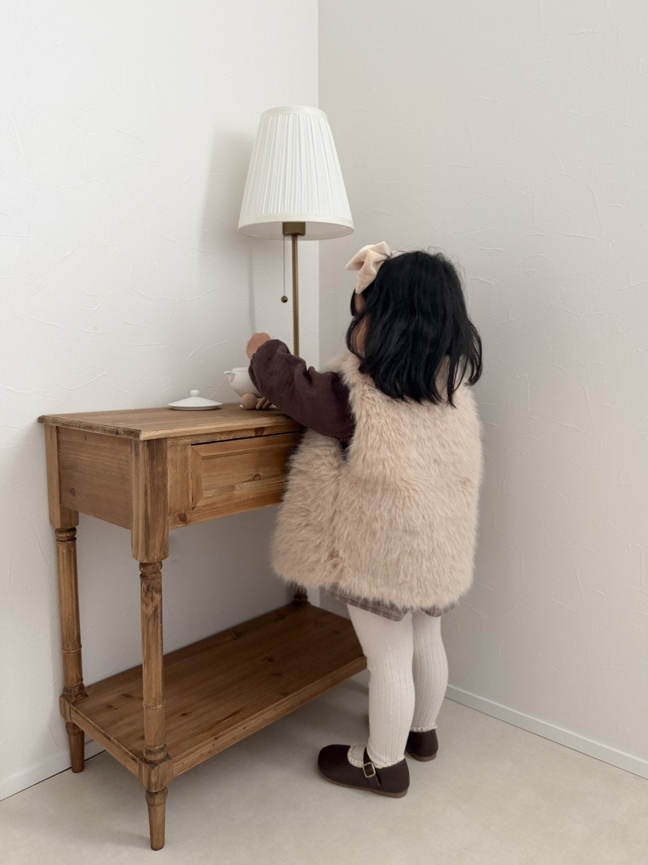 mimi market fur vest (70-85cm)