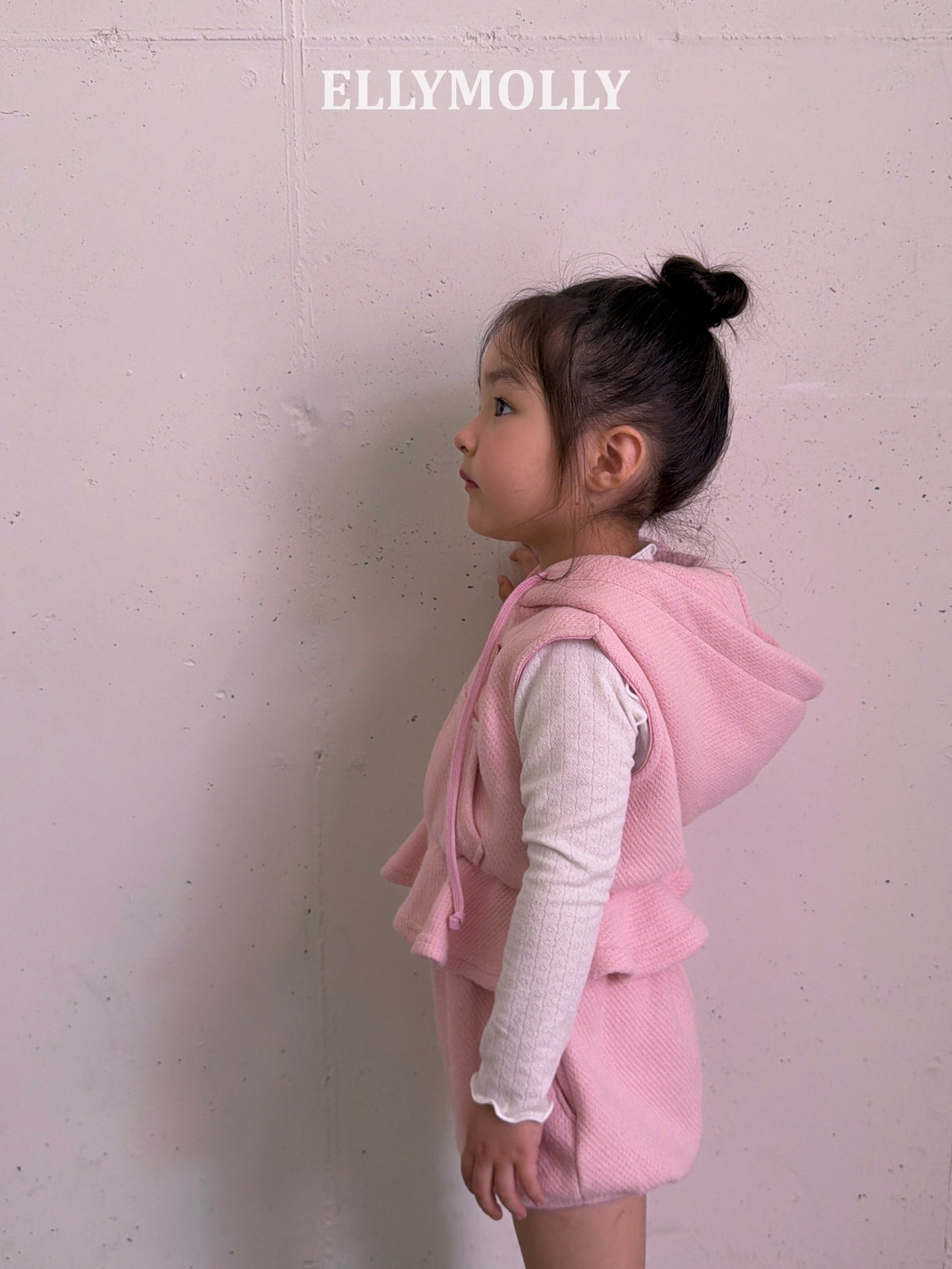 ELLYMOLLY flared hood vest (90-145cm)