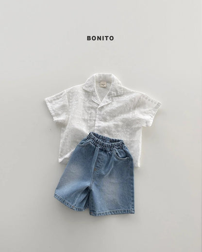 Bonito bermuda brushed denim pants (~80-140cm)