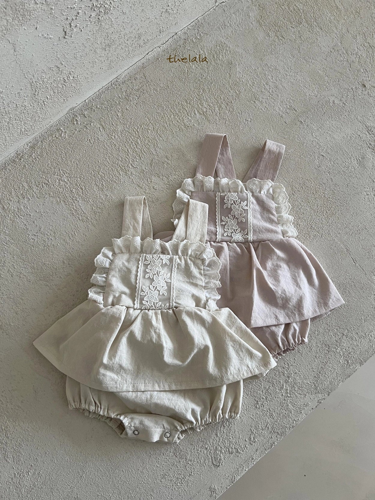 Lala Dori suspender suit (3-18m)