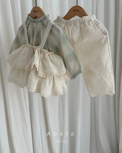 Aosta Le Check Blouse (70-110cm)