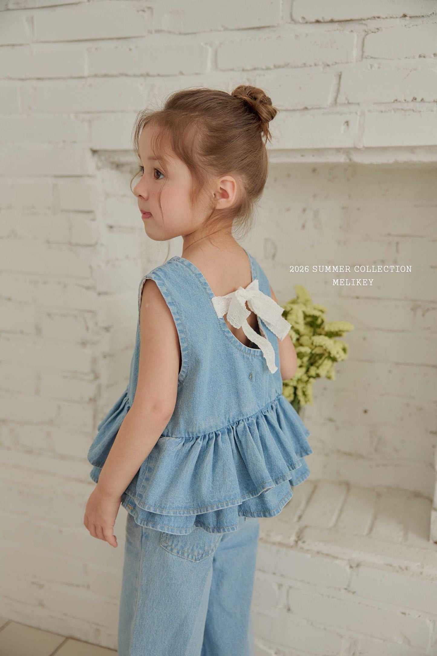 melikey ribbon cancan sleeveless bl (~80-140cm)