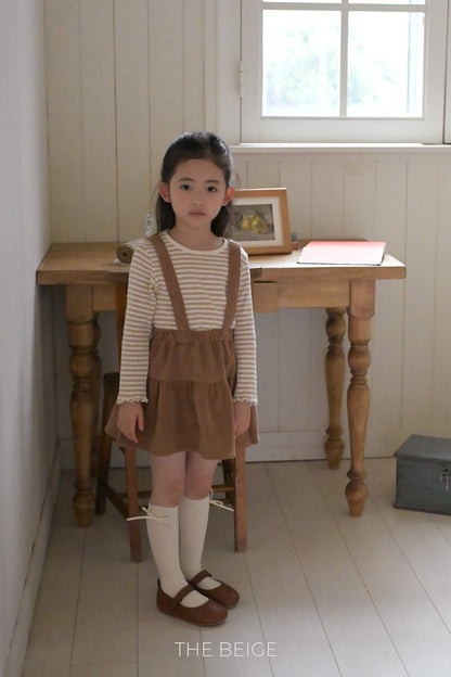the beige suspender cancan skirt (80-120cm)