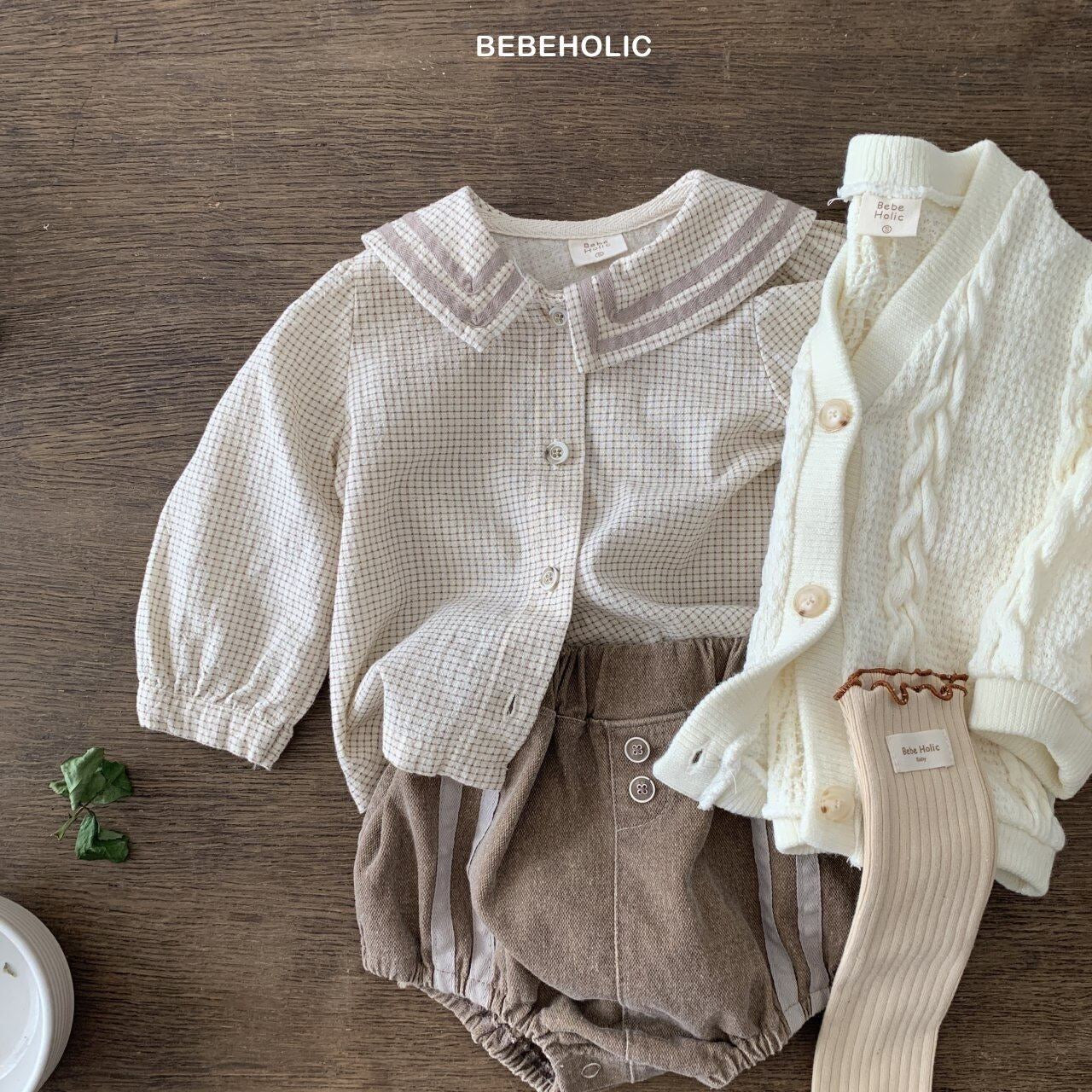 bebeholic tapecollar blouse (Bebe 3-18m)