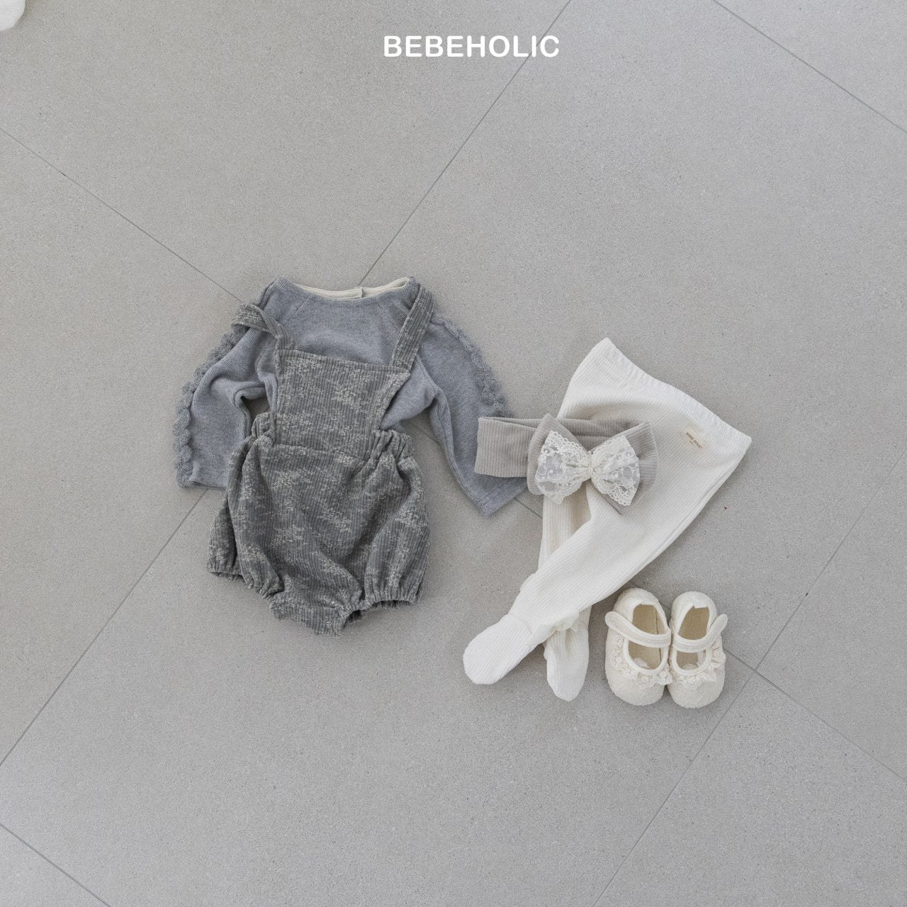 bebeholic wave sleeve tee (3-18m)